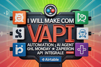 automate sales CRM with ai voice agents, make com, n8n, vapi, ghl, zapier,kommo