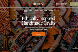 design luxury hand made website hand craft store custom made fashion store