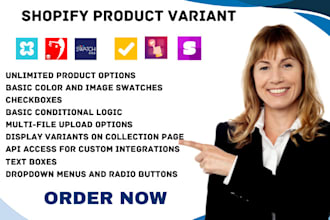 setup shopify store product variant globo color swatch king optis variant option