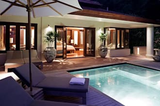 do backyard landscape design, garden, pool, patio, fireplace, front yard, deck