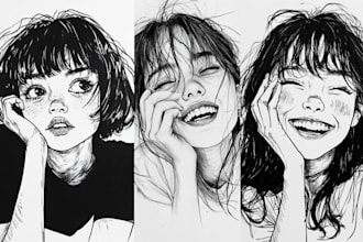 draw comic manga art comic nsfw comic page in manga style comic art manga artist