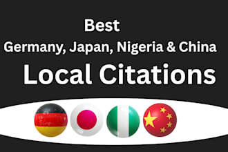 do best germany, japan, nigeria, china local citations