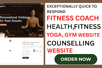 build health and wellness, yoga, fitness coach, gym, counseling website