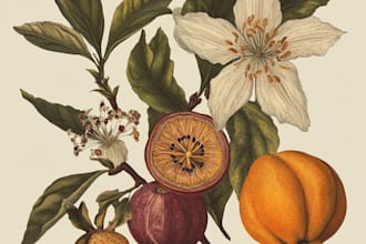 create botanical illustration art for you
