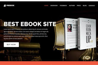 design a dynamic ebook website ebook author website author website library web