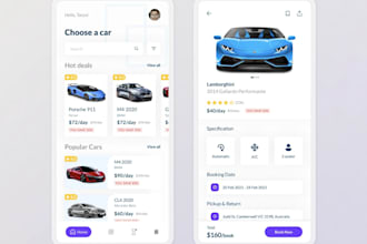 build car dealer app, car buying and selling app, car auction app, car trade app