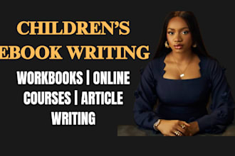 write children course ghostwrite ebook online course kids educational workbook
