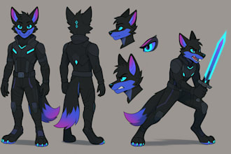 draw furry reference sheetfurry ref sheet fursona furry art oc furry character