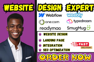design or develop webflow website smugmug fix webflow typedream readymag weebly