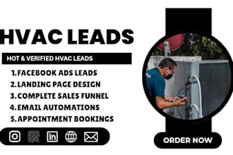 hvac leads air duct leads roofing leads hvac lead generation hvac landing page