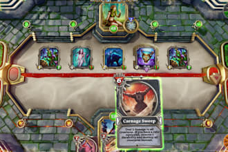 do multiplayer card game development, trading card game,board game in unity,ue5