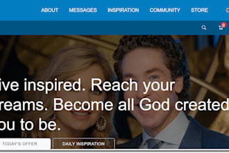 develop a modern church website with livestream and donation functionalities