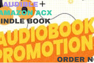 do organic promotion for your acx or audible book and increase sales