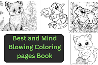 draw amazing coloring book pages for cute children