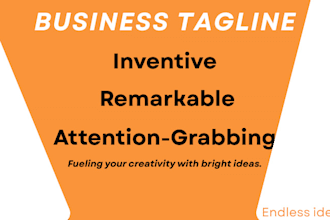 craft compelling taglines, slogans and catchphrases to elevate your business