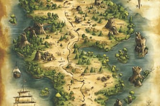 create a fantasy map that fits your imagination