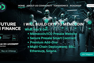 build crypto memecoin ico presale audit anti rug sc, bsc, eth, sol, kyc