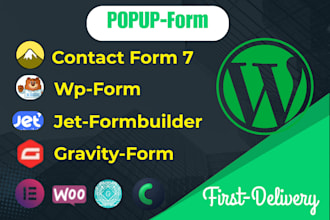 fix or create all types of wordpress forms and popup design
