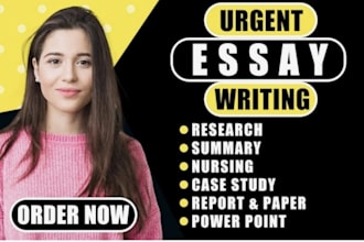 do urgent essay writing, research, summary,case study, report paper,apa