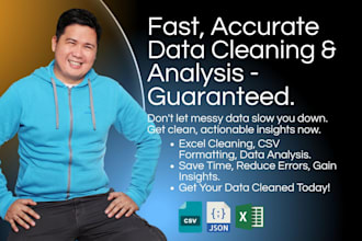 sanitize and analyze your data from excel, PDF, CSV, and more
