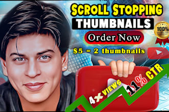 youtube video thumbnail design  attractive and high CTR thumb