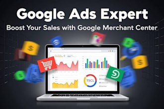 run google ads and set up merchant center shopping ads
