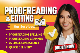 professionally proofread and edit your book, copy editing