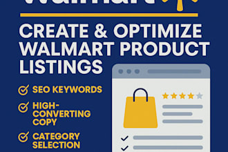 create and optimize walmart product listings