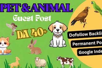 write and publish guest post on pet and animal websites