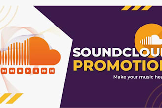 organically promote your soundcloud , spotify, apple music, audiomack tracks