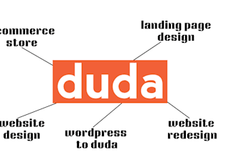 design a website using the duda website builder
