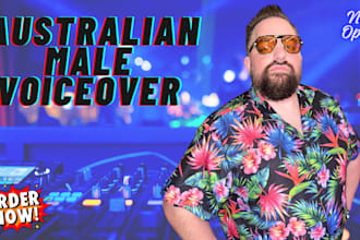 be your australian male voice for radio narration n radio