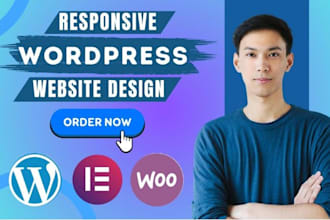 build responsive wordpress website design development as web developer