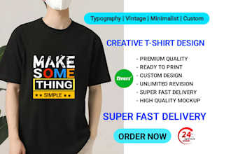 design bold typography t shirts for pod and streetwear