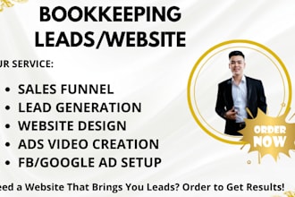 bookkeeping leads accounting leads bookkeeping lead generation landing page logo