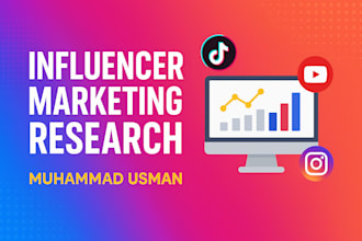 do influencer marketing research for tiktok, instagram, and youtube brands