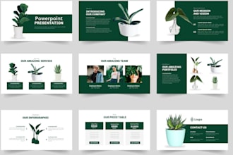 design powerpoint presentation or investor pitch deck and business powerpoint