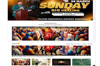 create a custom church website fast and SEO friendly