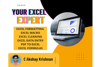 do data cleaning, PDF to excel, merging, splitting, formulas on excel