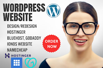 revamp wordpress ionos bluehost website design hostinger godaddy website seo