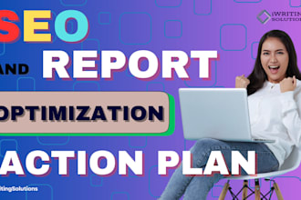 create an SEO audit report and action plan and do on page optimization