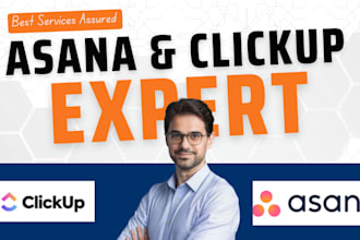 automate clickup or asana workflows, task, form integration using zapier or make