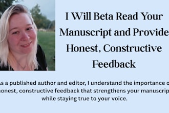 beta read your horror story or novel