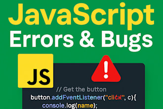 fix javascript errors and debug your website