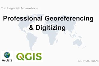 do georeferencing and digitizing using arcmap and qgis