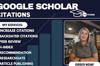 increase google scholar citations, h index, backdated citations, peer review