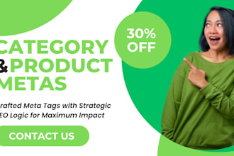 seo friendly ecommerce product and category metas