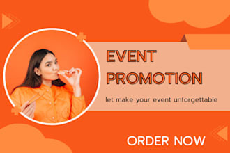 do targeted event promotion, eventbrite, webinar, concerts to increase attendees