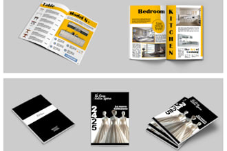 do a professional product catalog, brochure and lookbook