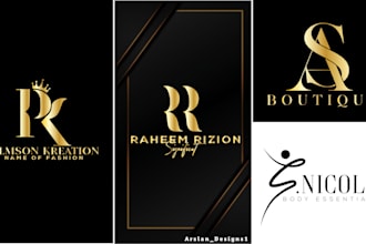 do modern luxury fashion clothing brand business logo design